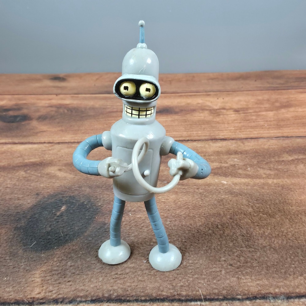Futurama Bender Action Figure Adult Small Gray Good Matt Groening Collectible